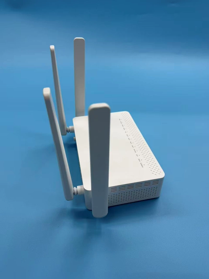 GPON/XPON-терминал Ai747-X6, оптический модем ONU с Wi-Fi 2.4 ГГц / 5.8 ГГц (Wi-Fi 6), 4 порта LAN (1GE+3FE), 2 порта POTS, 2 порта USB, CATV, поддержка VoIP, до 3000 Мбит/с, 4 внешние антенны