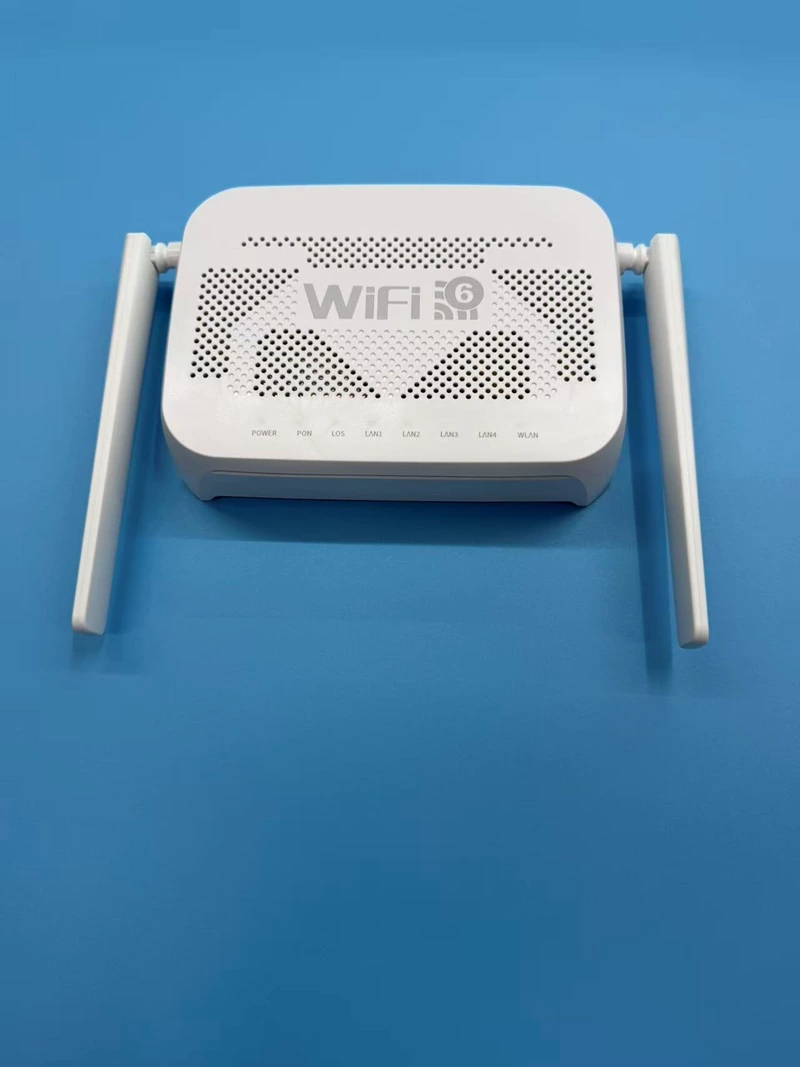 GPON/XPON-терминал Ai80-X6, оптический модем ONU с Wi-Fi 2.4 ГГц / 5.8 ГГц, 4 порта LAN (1GE+3FE), 2 порта POTS, 2 порта USB, CATV, поддержка VoIP, до 1200 Мбит/с, 2 внешние антенны