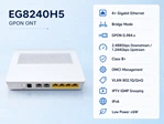 Гигабитный оптический терминал EG8240H5 с поддержкой GPON и четырьмя портами Ethernet