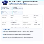 Патч-корд оптический дуплексный LC/APC-LC/APC одномодовый 9/125мкм OS2, 2.0мм, LSZH, для FTTH и ВОЛС