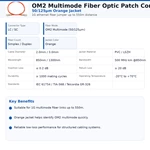 Оптический патч-корд OM2 50/125 мкм многомодовый, LC/SC, симплекс/дуплекс, оранжевый, для ВОЛС и ЦОД