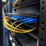 Патч-корд оптический гибридный SC/APC-LC/APC одномодовый симплекс OS2, 2.0мм, LSZH, для FTTH и ВОЛС