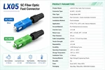 SC быстрый коннектор LX05 для FTTH, полевой соединитель SC/APC и SC/UPC, одномодовый, быстрый монтаж без сварки