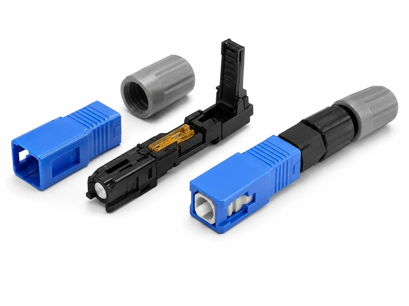 SC быстрый коннектор LX06 для FTTH, SC/APC и SC/UPC, полевой соединитель с предварительно полированным керамическим наконечником